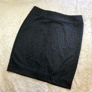Halogen Snake Skin Print Stretch Pencil Skirt
